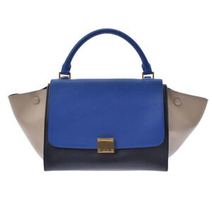 Celine Trapeze Tricolor Calfskin Handbag